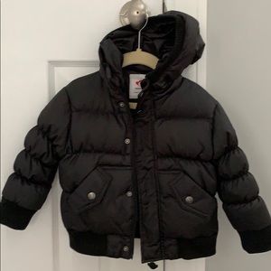 Toddler boys appaman black winter jacket.  Size 2t